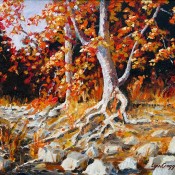 Dry Creek, (ID#405) 14 x 18 Acrylic on canvas. SOLD